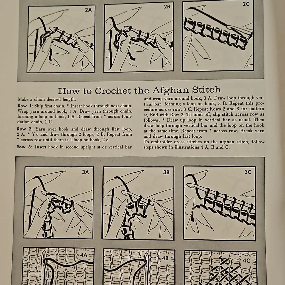 Spinners Afghans traditional and contemporary Vol.148 1966  instruction book